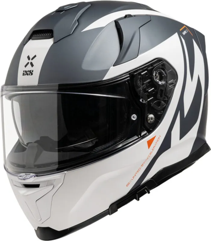 Integrální helma iXS RAPID 2.0 GRAPHIC X1-330236 matně bílo-šedá - Velikosti L Expresní Doručení