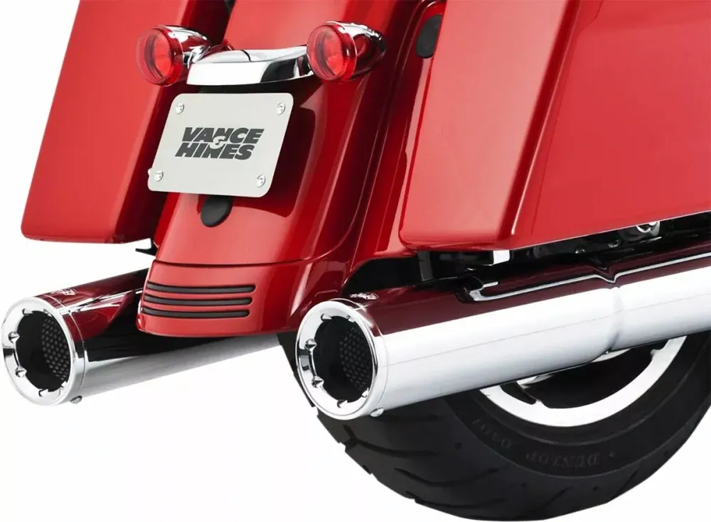 Akční Nabídka Koncovky výfuku VANCE & HINES HI-OUTPUT SLIP-ONS typ 16463 pro HARLEY DAVIDSON TOURING rok 2017-2023 viz popis, barva chrom, vnější průměr 11,5 cm (4-1/2")