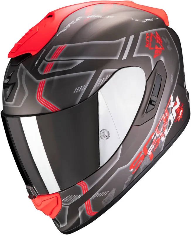 Hit Sezóny Scorpion EXO 1400 Air Spatium Přilba černá matná/červená - XXL (63/64)