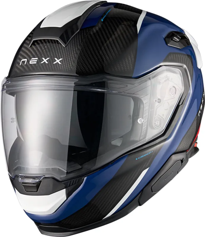 Značkový Nexx X.TR Rush Carbon Přilba černý/červený/modrý - XL (61/62)