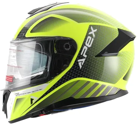 Levný APEX FT300 New York Helma černá/žlutá - M (57/58)