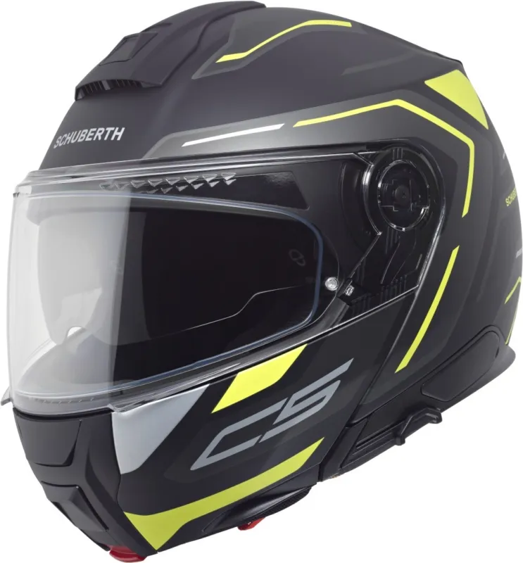 Horká Nabídka Schuberth C5 Omega Vyklápěcí přilba černá mat/neon - S (55)