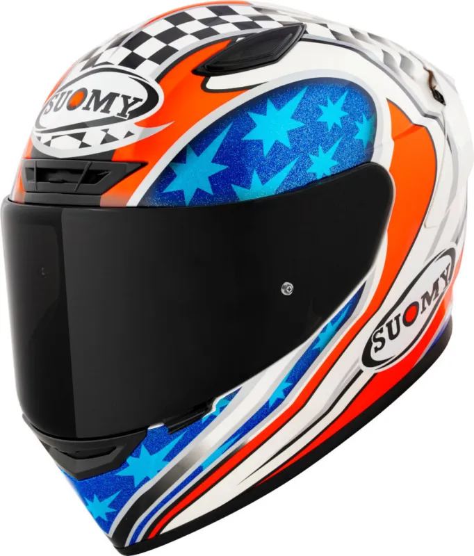 Nejlepší Cena Suomy Track-1 Troy Bayliss Replica 2002 E06 Přilba - XXL (63)