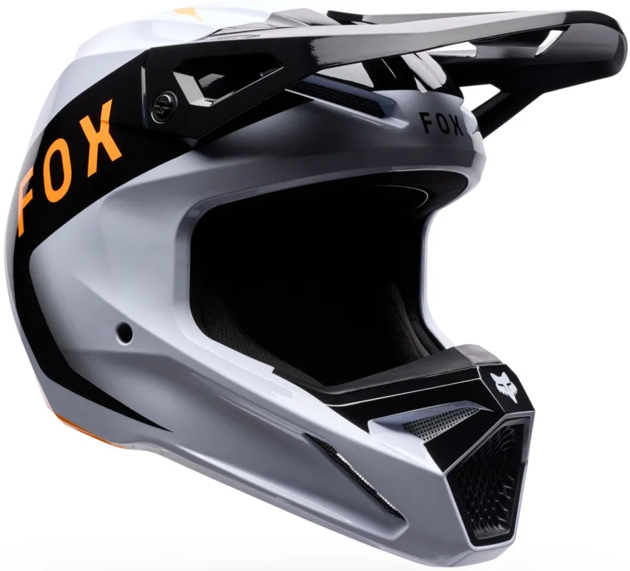 Autentický FOX V1 Noble Motokrosová helma černý/bílý/oranžový - M