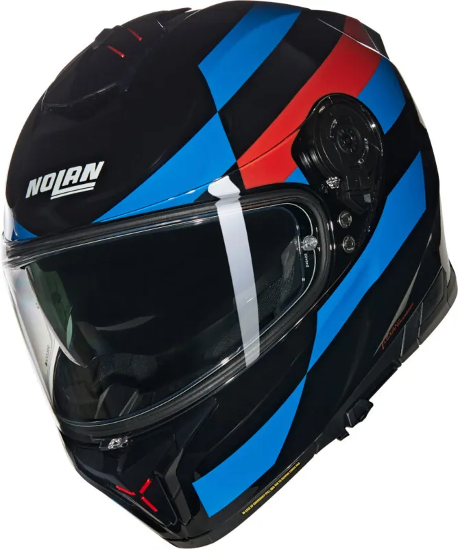 Nolan N80-8 Alfiere N-Com Přilba černý/červený/modrý - XXXL (65) Ověřený