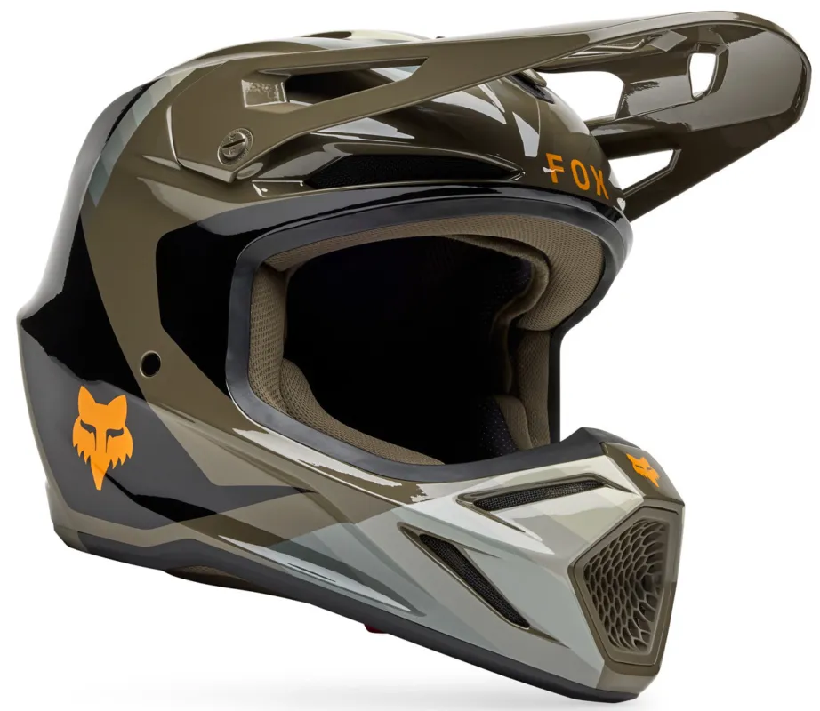 Originální FOX V3 Fade MIPS Motokrosová přilba Hnědá/černá - XL (61/62)