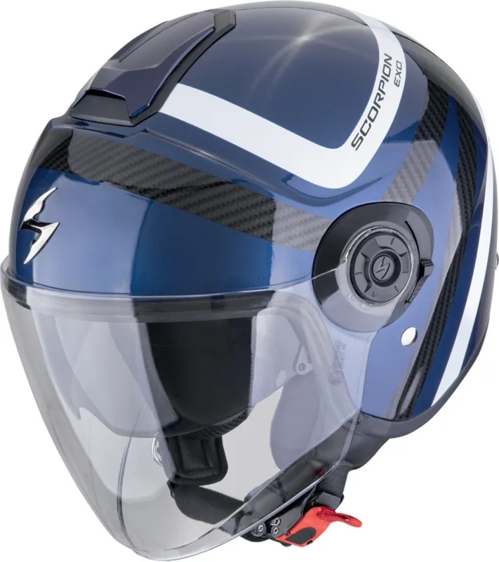 Cenová Bomba Scorpion EXO-City II Riva Jet Helmet modrá/černá - L (58/59)