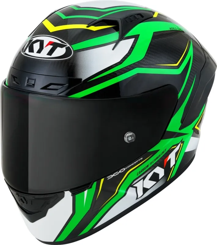 Horká Nabídka KYT NZ Race Carbon Stride Přilba Neon Green - XL (61/62)