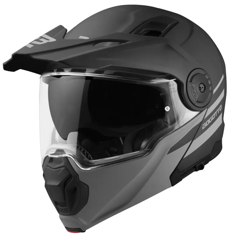 Bogotto FG-102 Duo Sklená enduro vyklopná helma Black Matt - XL Ověřený
