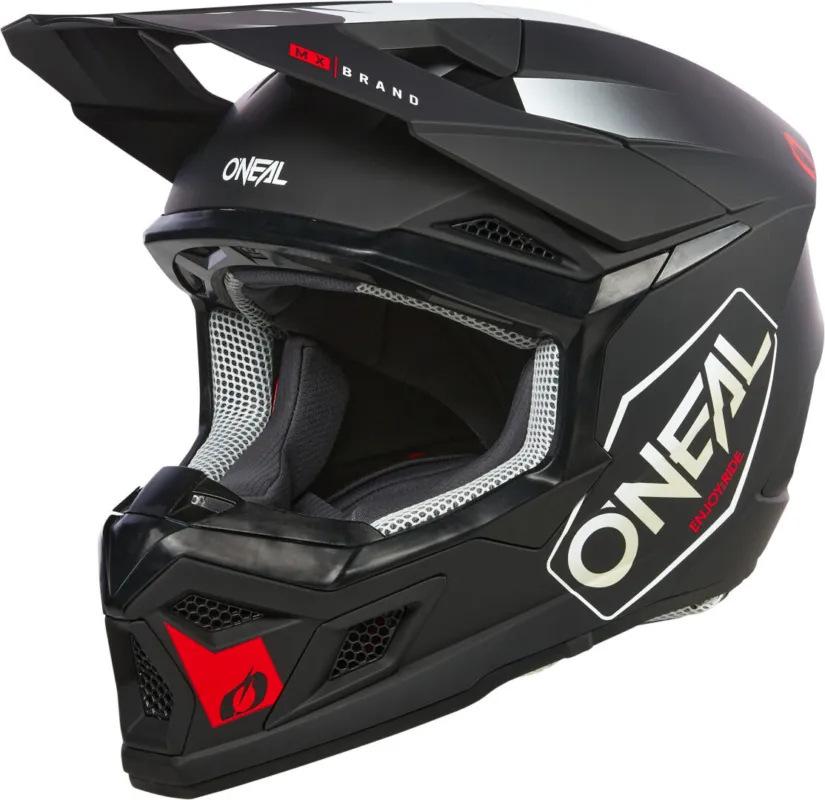 Nejlepší Cena Oneal 3SRS Hexx Černá / bílá / červená motokrosová helma - XS (53/54)