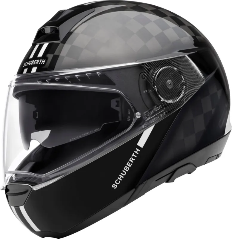 Aktuální Schuberth C4 Pro Carbon Fusion Přilba černobílá - L (59)