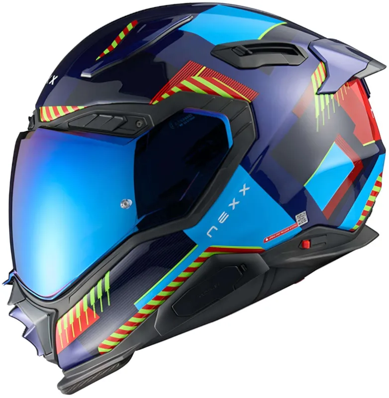 Cenově Výhodný Nexx X.WST 3 Fluence Přilba modrá/červená - XS (53/54)