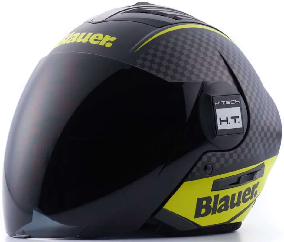 Blauer Real HT Graphic B Jet helma černá matná/žlutá - L (58/60) Ihned K Objednání