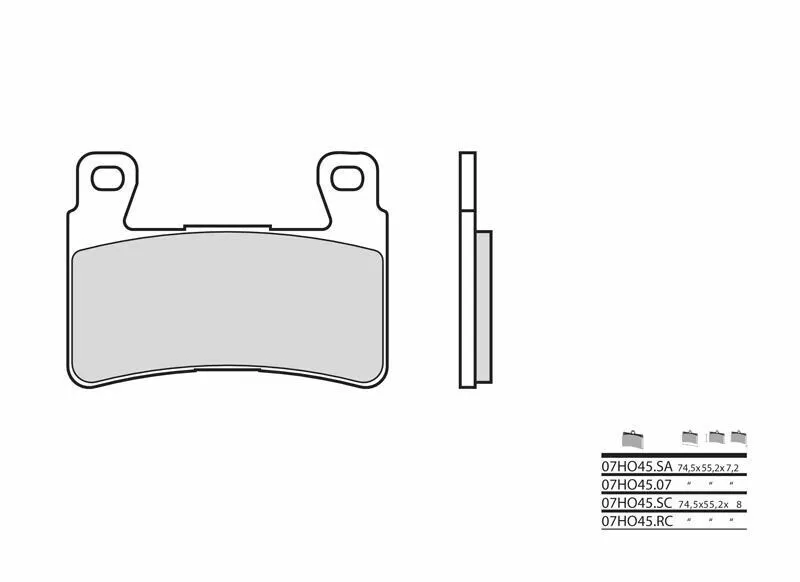 Brembo S.p.A. Karbon-keramické destičky silniční brzdy - 07HO4507 - Brembo S.p.A. Karbon-keramické destičky silniční brzdy - 07HO4507 ► koupit online na FC-Moto Ověřený