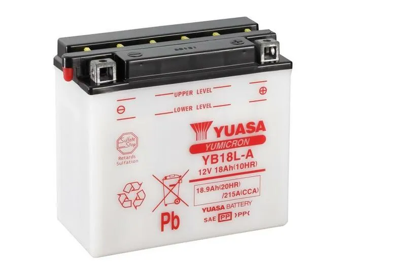 Výhodná Nabídka YUASA YUASA Konvenční baterie YUASA bez kyselého obalu - YB18L-A Baterie bez kyselého balení - YUASA YUASA Konvenční baterie YUASA bez kyselého obalu - YB18L-A Baterie bez kyselého balení ► koupit online na FC-Moto