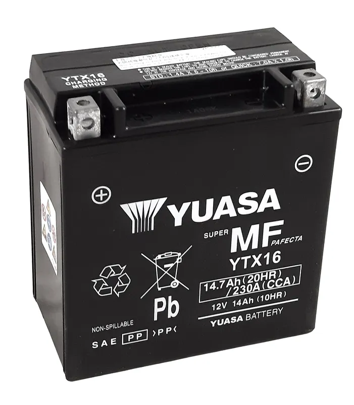 YUASA YUASA Bezúdržbová továrna na baterie YUASA -YTX16 FA Bezúdržbová baterie - YUASA YUASA Bezúdržbová továrna na baterie YUASA -YTX16 FA Bezúdržbová baterie ► koupit online na FC-Moto Novinka