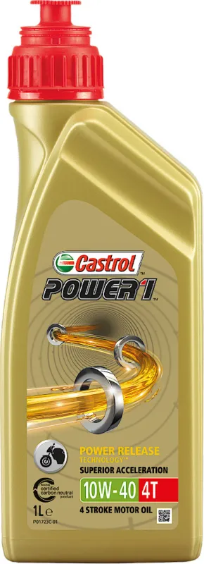 Vrácení Zdarma Castrol Power 1 4T 10W-40 Motorový olej 1 litr - Castrol