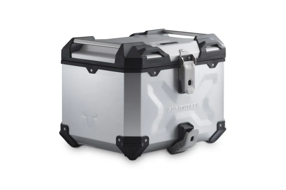 Bezpečná Platba Systém horního kufru SW-Motech TRAX ADV - stříbrný. F 750/800/850 GS. Pro plastový stojan. - SW-Motech