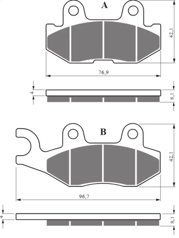 Pouze Dnes Brzdové destičky GOLDFREN 426 S33 STREET REAR