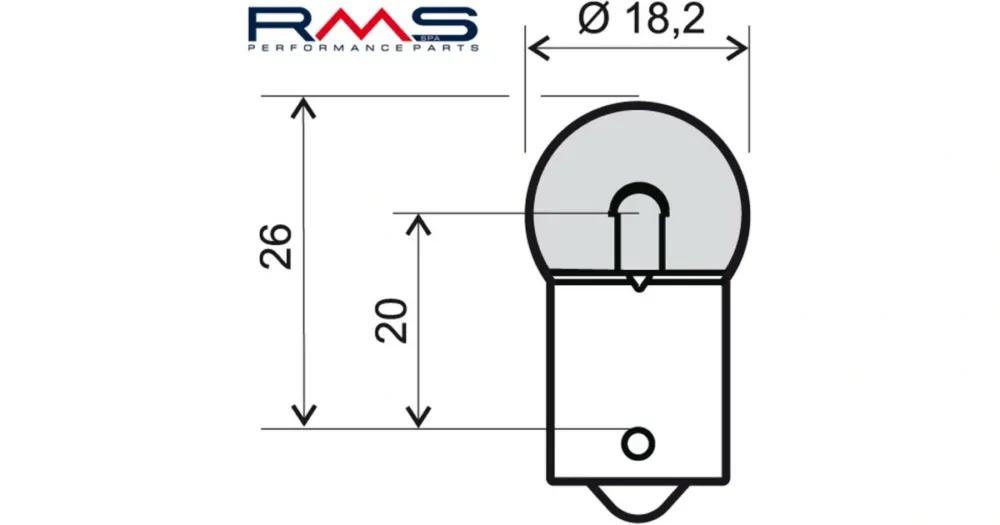 Jen Po Omezenou Doba Žárovka RMS 246510235 12V 10W, R10 BA15S bílá RMS.246510235