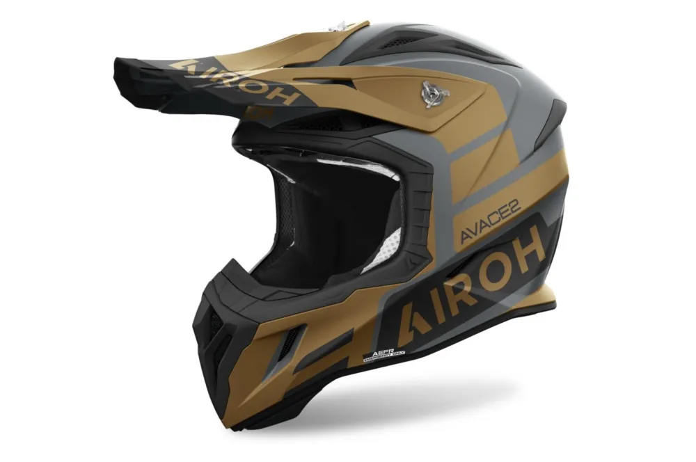 Poslední Šance přilba AVIATOR ACE 2 Sake, AIROH (matná zlatá) 2025 - XL