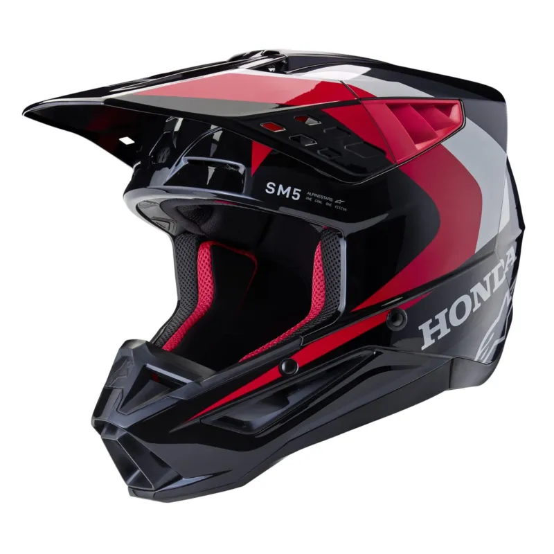 Dokud Zásoby Vydrží přilba S-M5 HONDA kolekce, ALPINESTARS (černá/červená/šedá) 2026 - S
