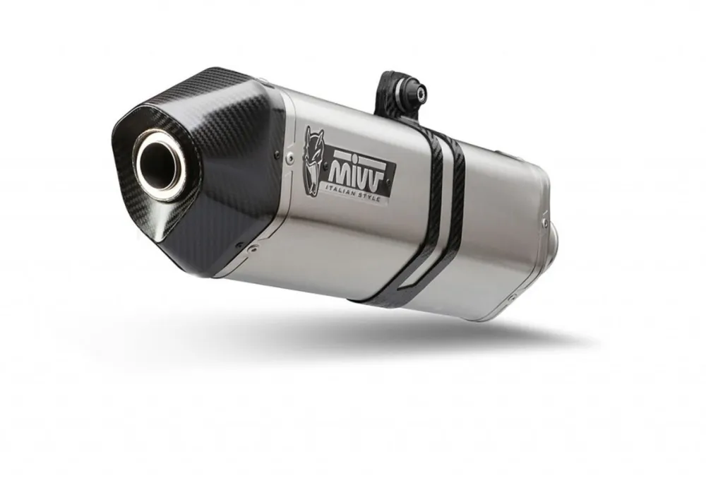 Značkový Koncovka výfuku MIVV SPEED EDGE CF.001.LRX Nerez pro CF MOTO 800 MT (2022-2026)