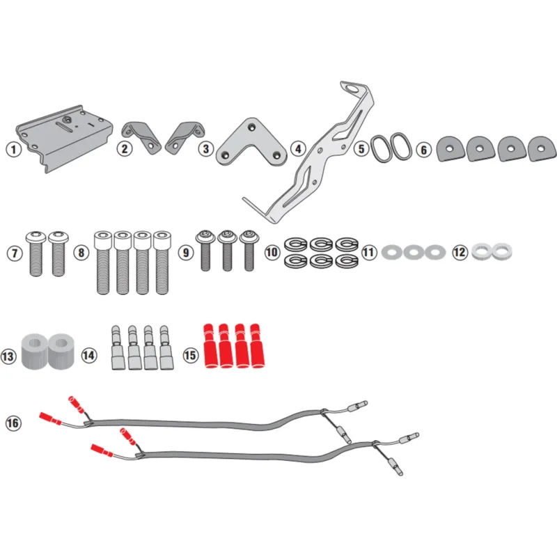 Pouze Dnes Boční nosiče kufrů Kappa (adaptér bočních nosičů) Honda CB 1000 R
