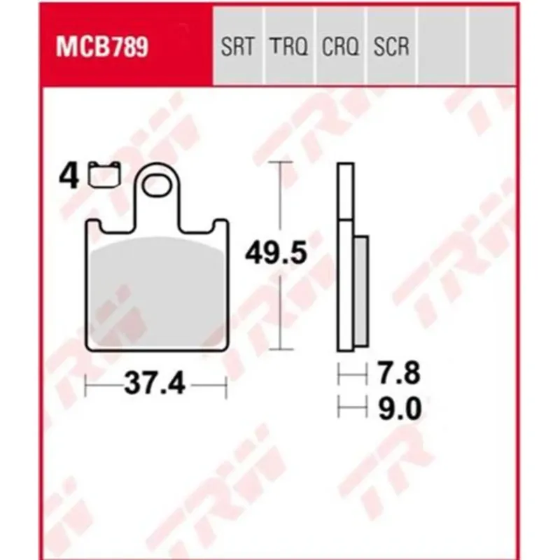 Brzdové destičky Sinter Track KH417 TRW Lucas MCB789TRQ Sezónní Sleva