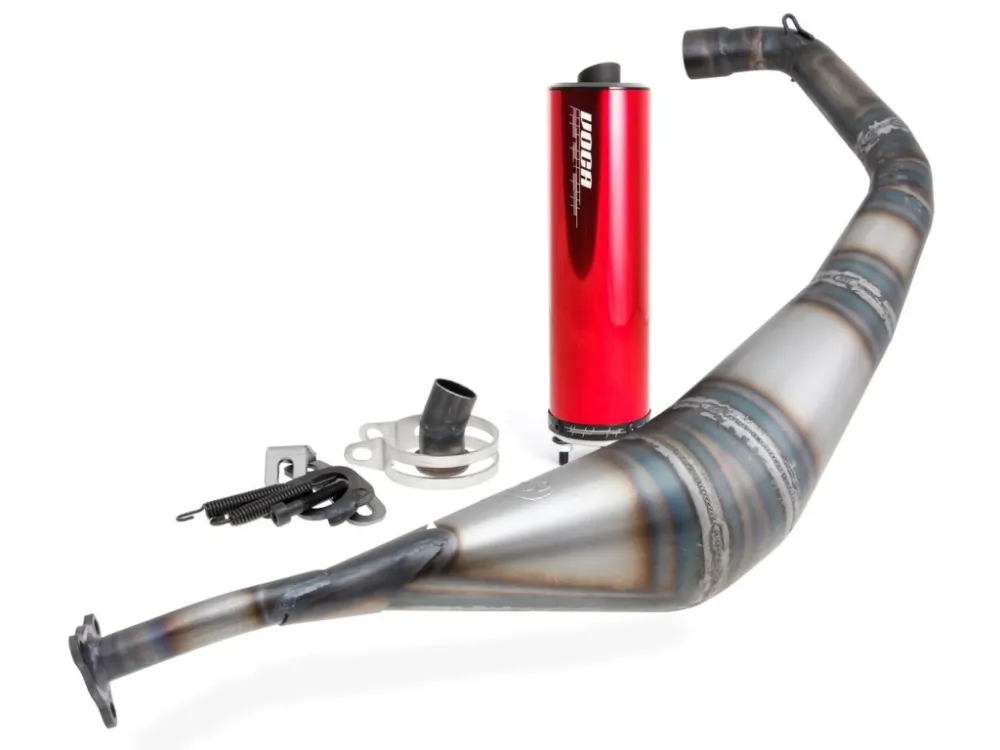 Výfuk VOCA Warrior 50/70cc červená koncovka, Derbi EBE, EBS, D50B Super Cena