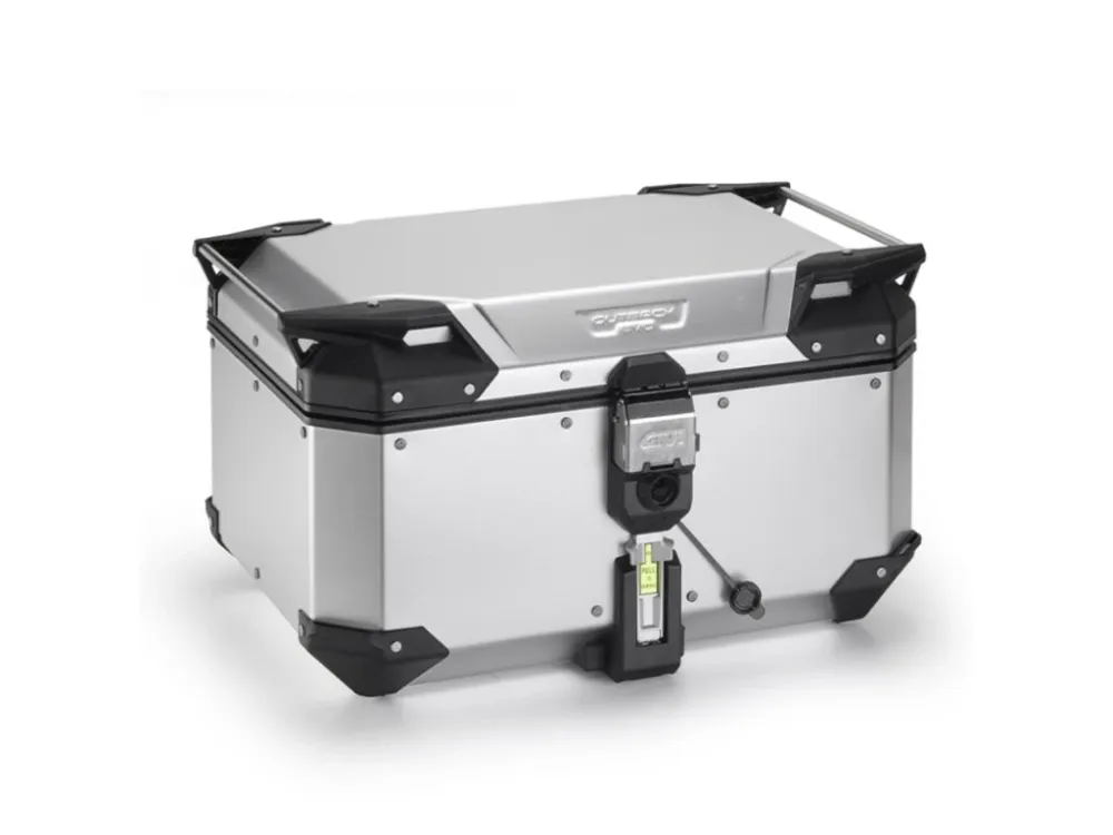 horní kufr GIVI OBKEV58AA Trekker Outback EVO hliníkový stříbrný eloxovaný (Monokey topcase), bez zámku, 58l Kód OBKEV58AA Omezená Nabídka